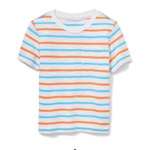 Janie and Jack knit STRIPED SLUB POCKET‎ TEE